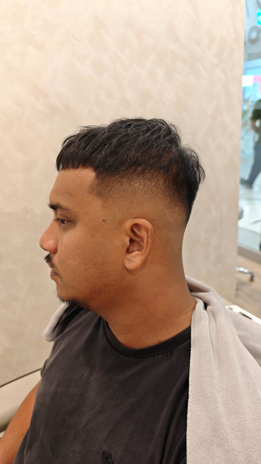 Fresh skin fade on a client at the loft